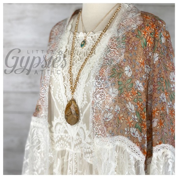 POL Antique Lace Romance Midi Dress - Picture 6 of 12